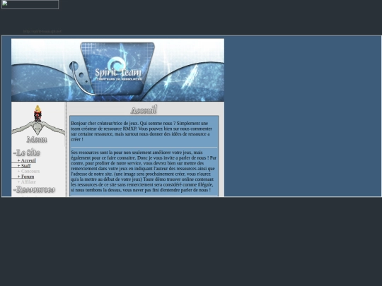 my_websites/xp_spirit-team screenshot