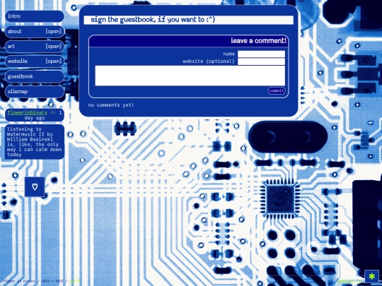 guestbook screenshot