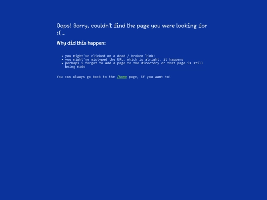 not_found screenshot