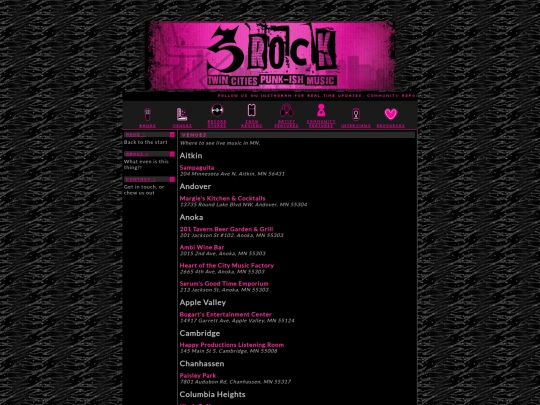 venues screenshot