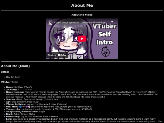 aboutme screenshot