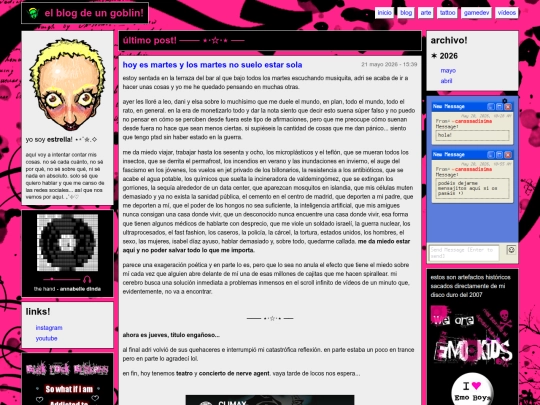 blog screenshot
