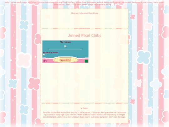 PixelClubPage screenshot
