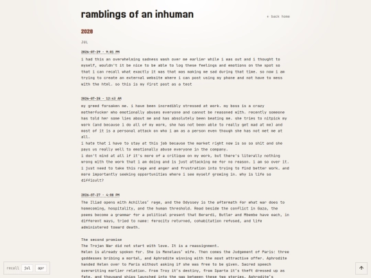 ramblings screenshot