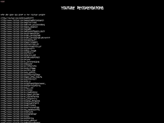 Recomendaciones/Yutube screenshot