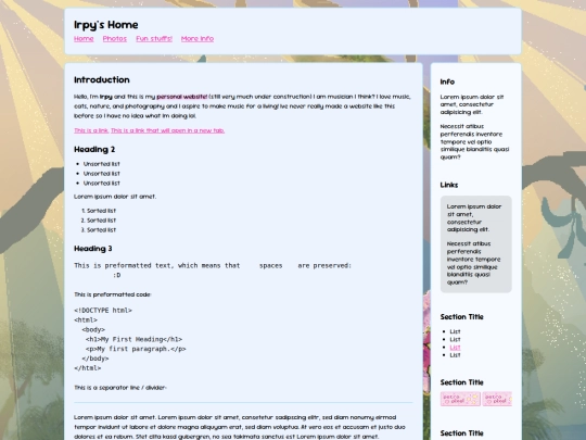index screenshot