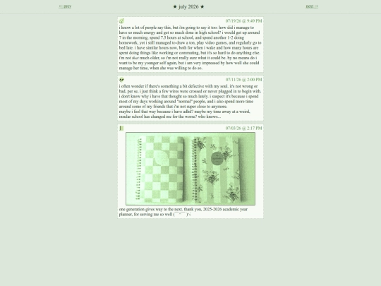 microblog/july screenshot
