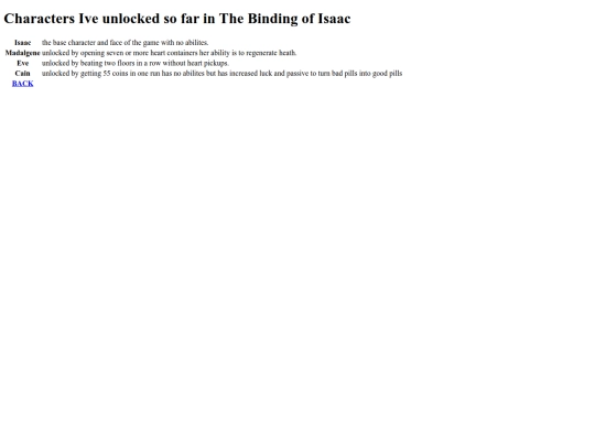 tablesforIssac screenshot