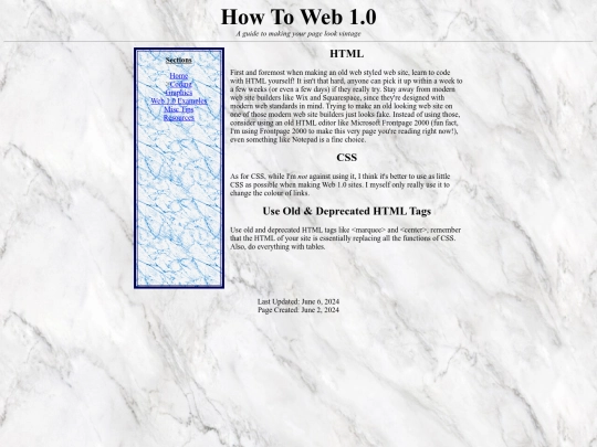 OldWebTutorial/OldWeb2 screenshot