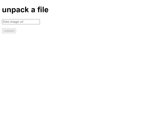 unpacker screenshot