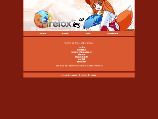 links screenshot