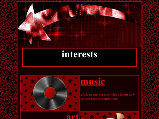 interests screenshot