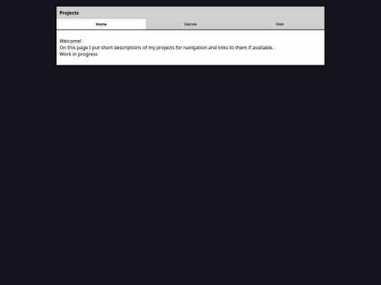 projects screenshot