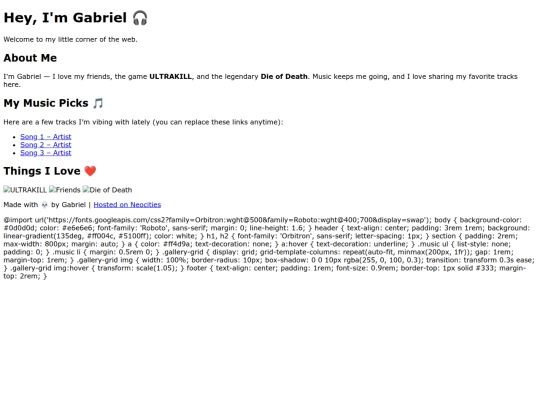 index screenshot