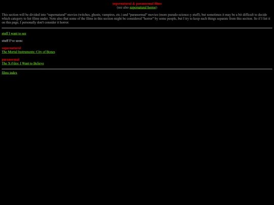 feature/supernatural/paranormal screenshot