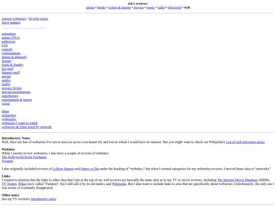 web/Sites screenshot