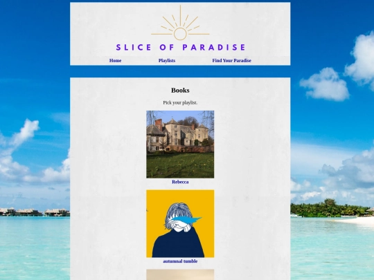 playlists/books screenshot
