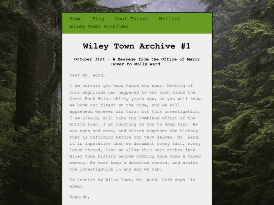 wiley_town/entry1 screenshot