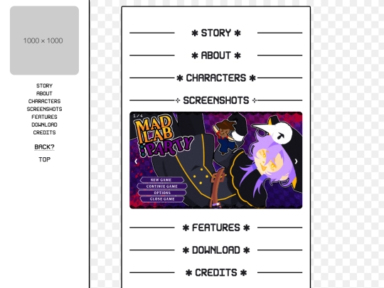 project/template screenshot