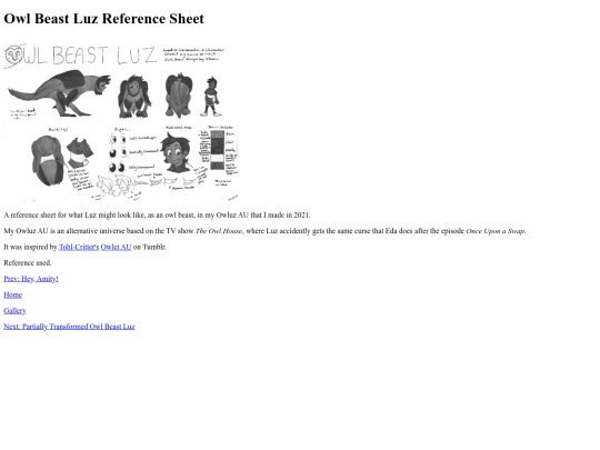 owlbeastluzreferencesheet screenshot