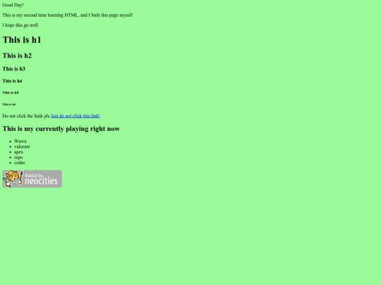 index screenshot