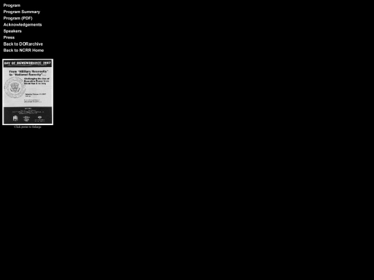DORarchive/DOR2007/navframe screenshot