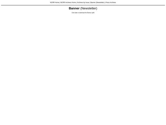 NCRR_archives/nav_banner screenshot