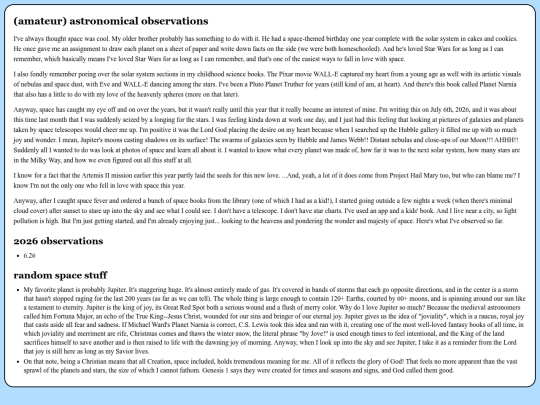 astronomy screenshot