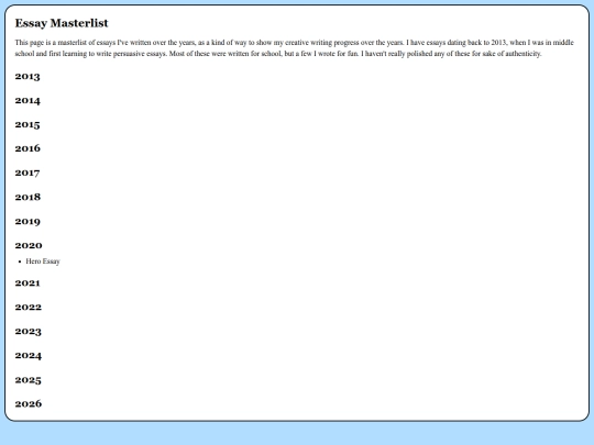 essays screenshot