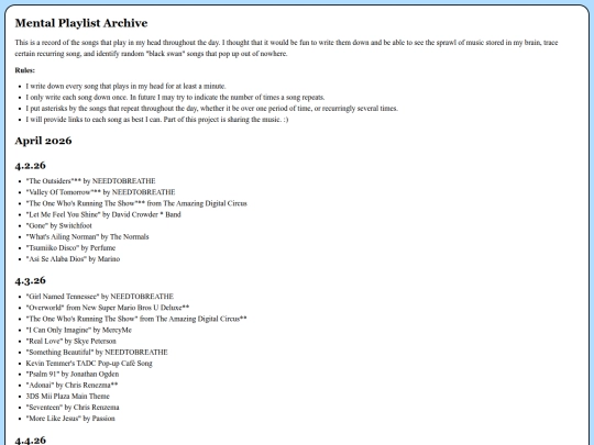 playlistarchive screenshot