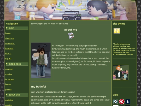 aboutme screenshot