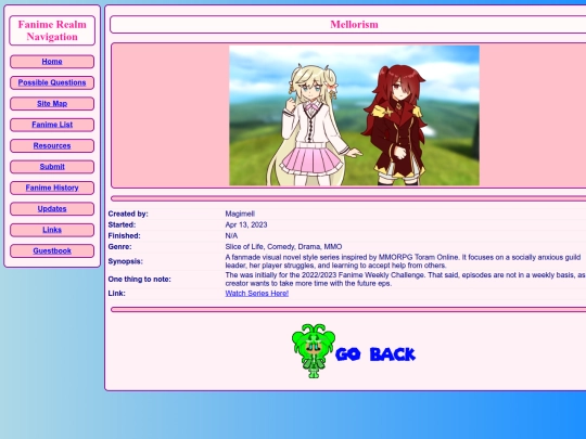 fanime/Mellorism screenshot