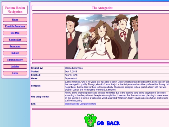 fanime/The_Antagonist screenshot