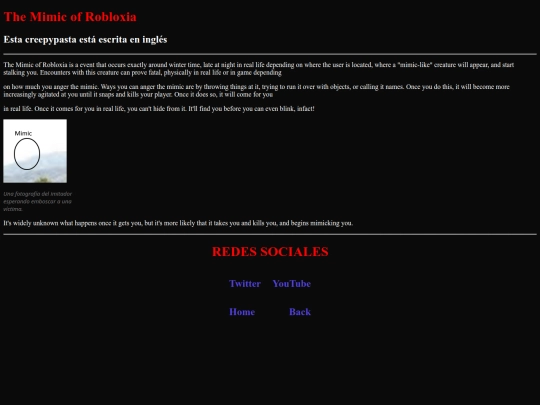 misterio/creepypasta/tmimic screenshot