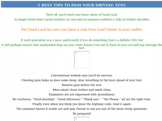 DrivingTest screenshot