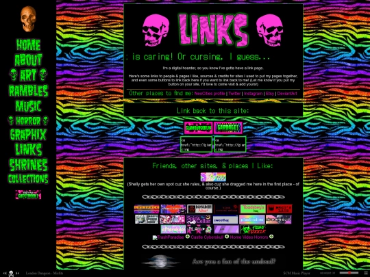 links screenshot