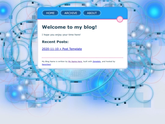 blog screenshot