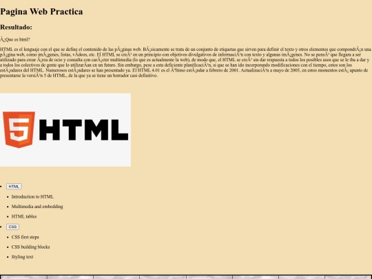 practica de pagina web con gago screenshot