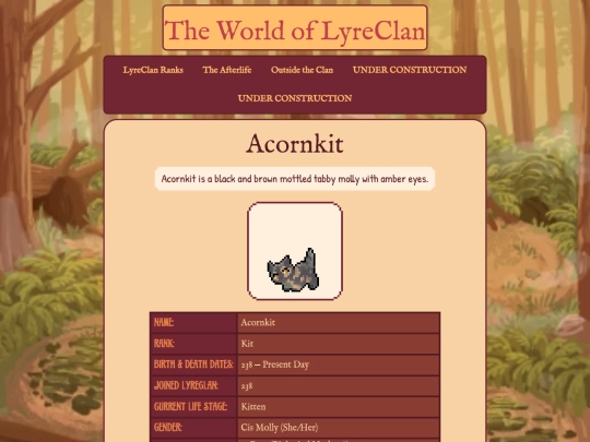 lyrecats/acorn screenshot