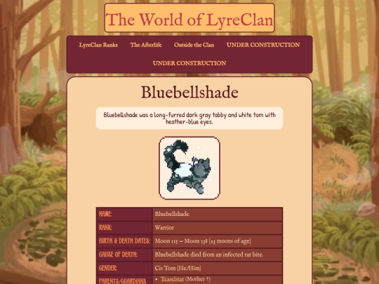 lyrecats/bluebell screenshot
