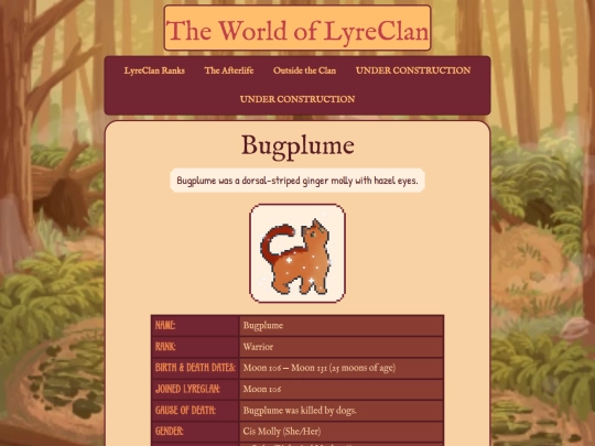 lyrecats/bug screenshot
