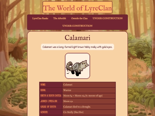 lyrecats/calamari screenshot