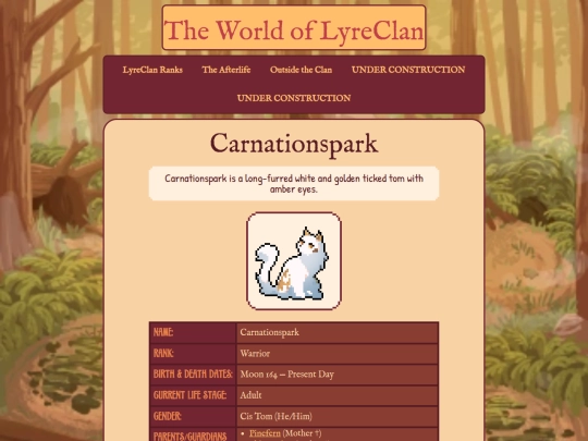 lyrecats/carnation screenshot