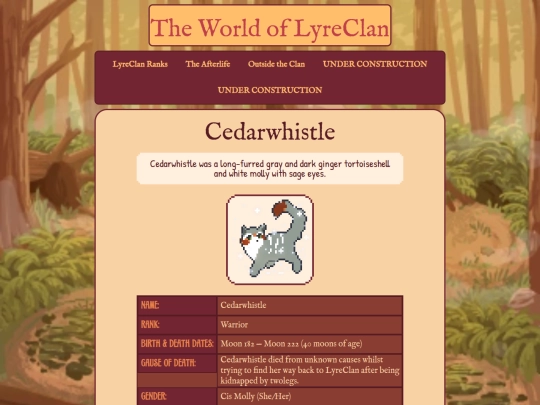 lyrecats/cedar screenshot