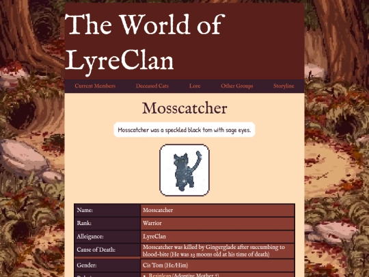 lyrecats/moss screenshot