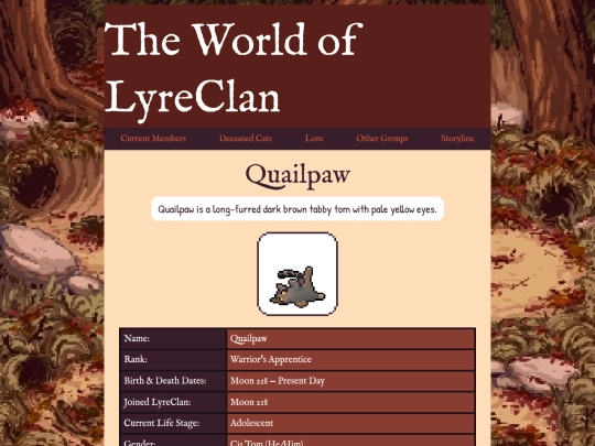 lyrecats/quail screenshot