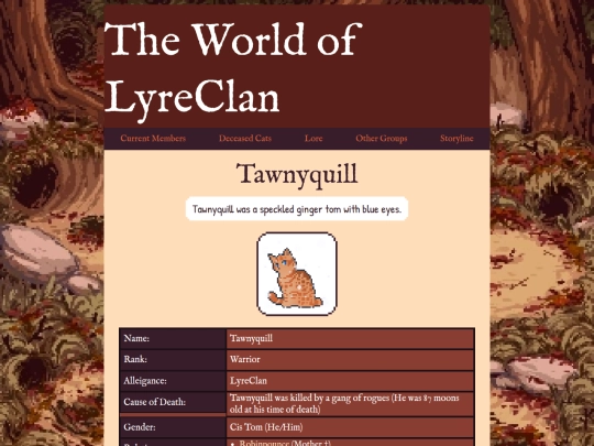 lyrecats/tawny screenshot