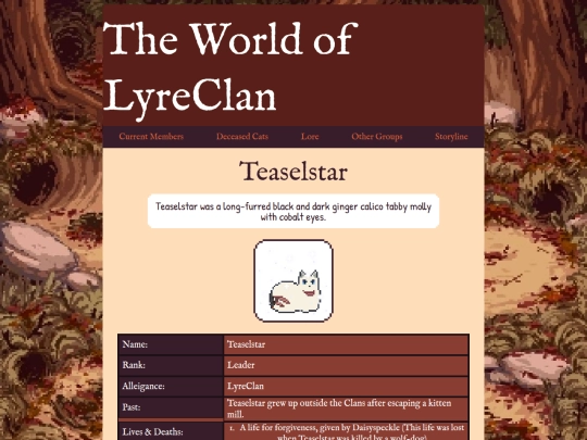 lyrecats/teasel screenshot