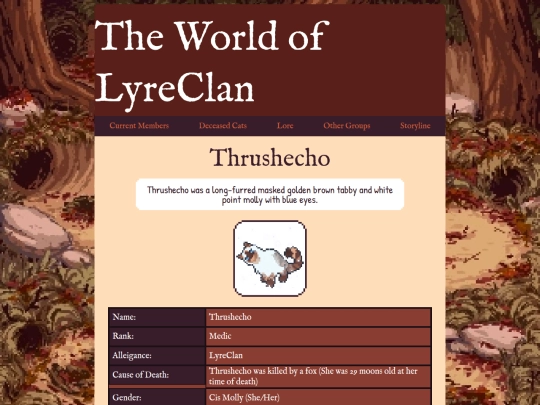 lyrecats/thrush screenshot