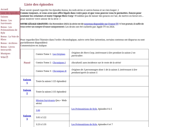 liste-episodes screenshot